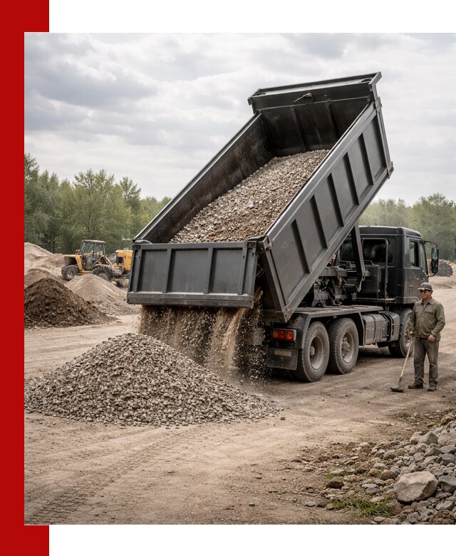 Доставка самосвалом 30 м3 по выгодным ценам в Феодосии