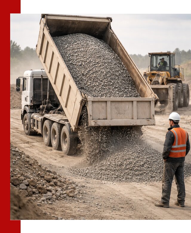 Доставка самосвалом 40 кубов цемента и сыпучих в Феодосии