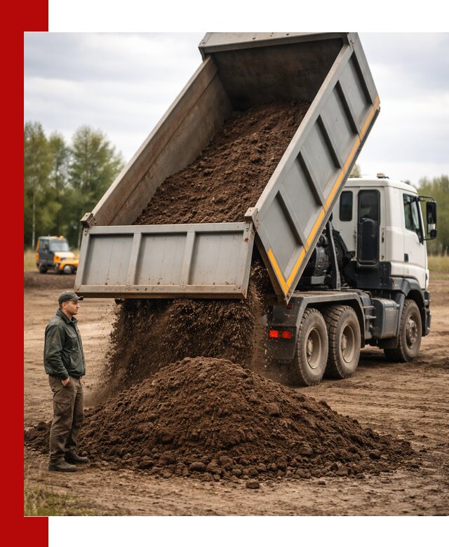 Аренда самосвала с водителем в Феодосии для сыпучих грузов и навоза