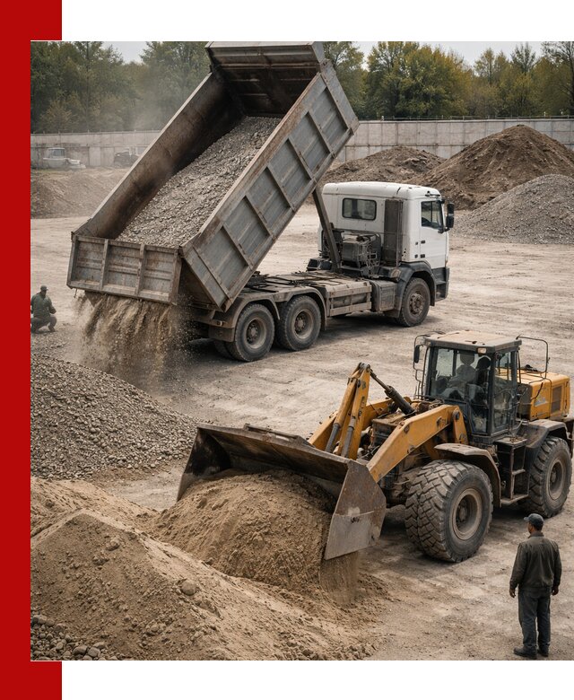 Перевозка сыпучих грузов самосвалами и бортовыми в Феодосии