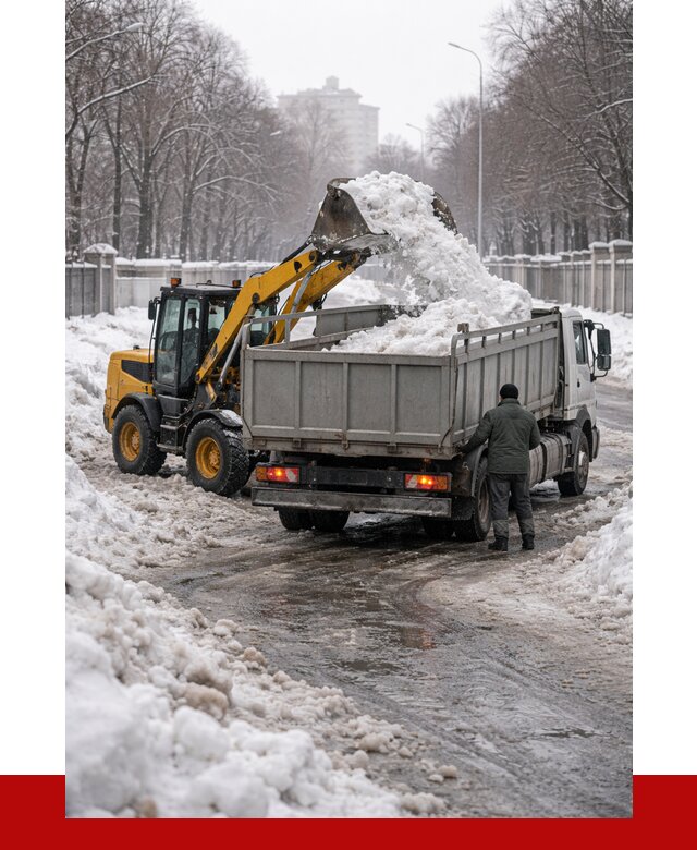 Вывоз снега с погрузкой в Феодосии от 3555 р. ПРОНЕРУДФдс