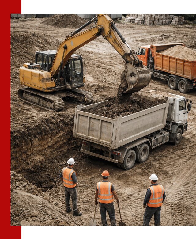 Разработка грунта для строительства и благоустройства в Феодосии