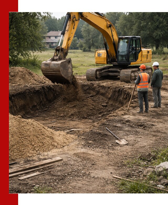 Рытье котлована под фундамент в Феодосии (быстро и недорого)
