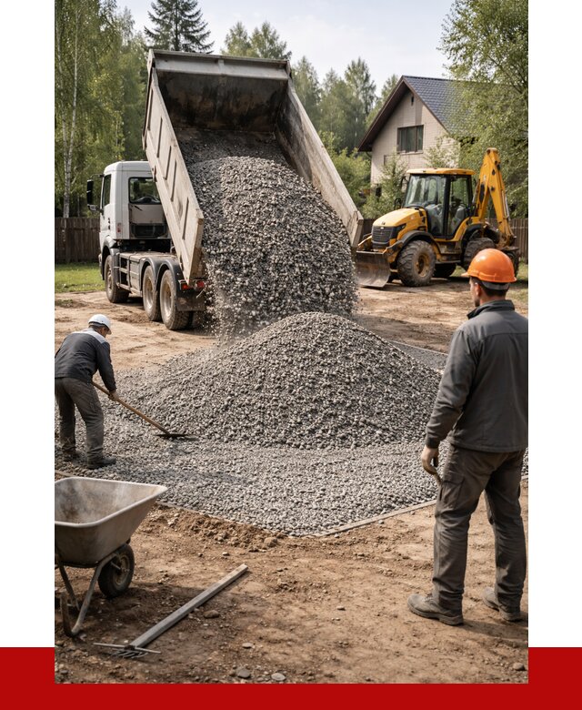 Отсыпка участка щебнем в Феодосии от 6603 р. ПРОНЕРУДФдс