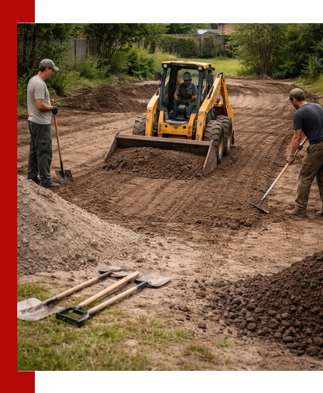 Планировка участка грунтом с вывозом и доставкой в Феодосии