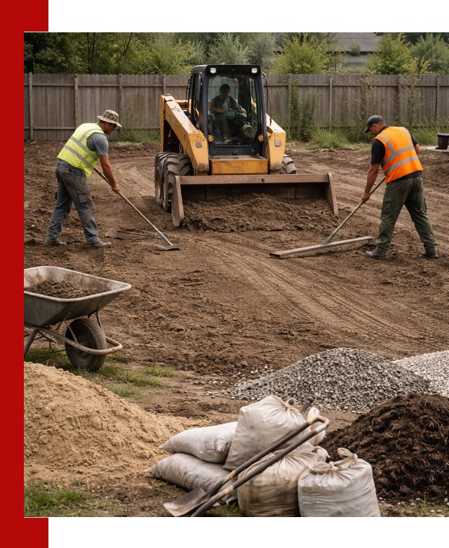Выравнивание участка под строительство и благоустройство в Феодосии