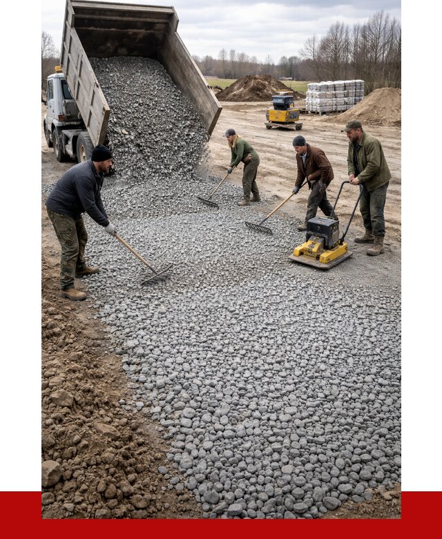 Устройство щебеночной подушки в Феодосии от 4571 р. ПРОНЕРУДФдс